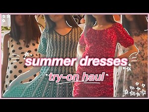cute & trendy summer dresses try-on haul! (from Vicky and Lucas)