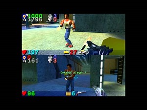 Serious Sam: The First Encounter alpha (2000) - 2-player split-screen deathmatch
