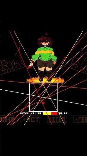 This Chara boss fight is insane #shorts #undertale #lovemaniac #fangame