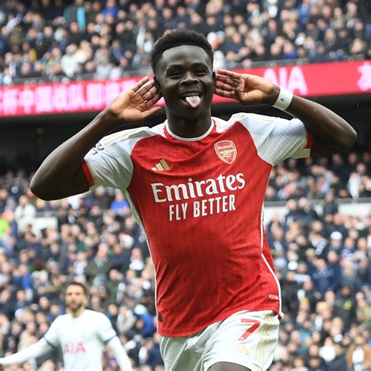 Clinical Saka 🔥 A memorable goal on the break against Tottenham in 2024 ⏪ | Arsenal
