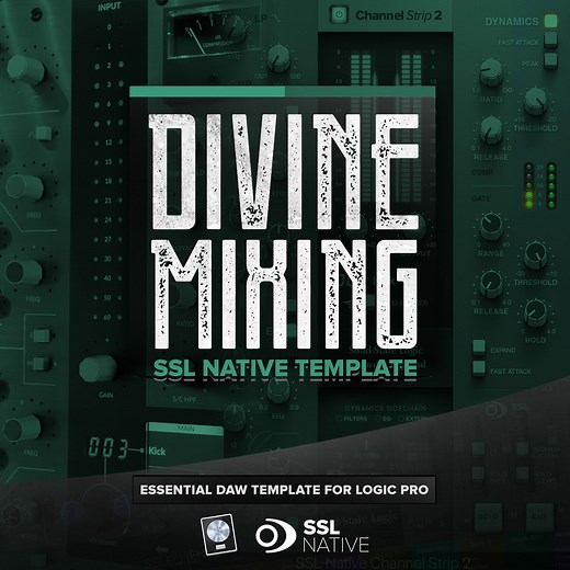 Divine Mixing SSL Native Template - SSL Console for Logic Pro X