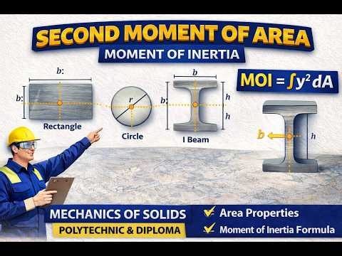 Second Moment of Area (Moment of Inertia) | Mechanics of Solids | Mechanical Engineering