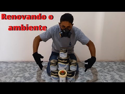 Fazendo pintura epóxi!