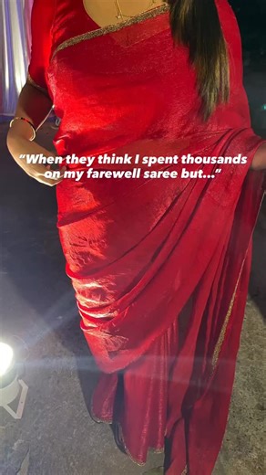 Suruu | UGC Creator 𐙚 ᥫ᭡ | Saved enough to buy 4 more 💸 Without leaving my main character energy 💅🏻 Comment “HOW” and I’ll spill the secret ✨ [farewell saree,... | Instagram