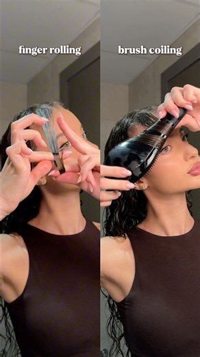 how to style curls for definition: finger rolling OR brush coiling