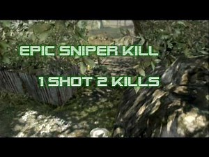 CoD Black Ops: 1 Shot 2 Kills Epic Sniper KiLL (L96A1)