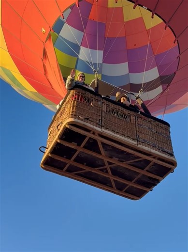 Let us ascend into the clear blue skies. The scenery promises to be breathtaking.