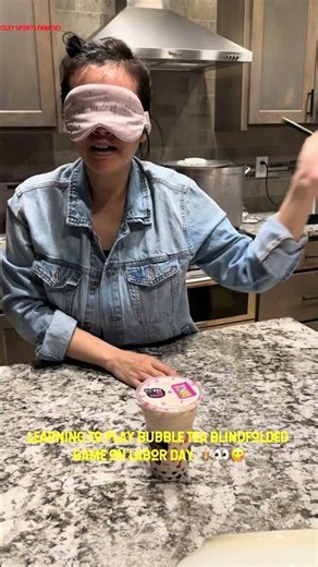 Family Fun Time - Play the Bubble Tea Blindfolded Game.🧋👀😋#bubbletea #game #family #fun #love