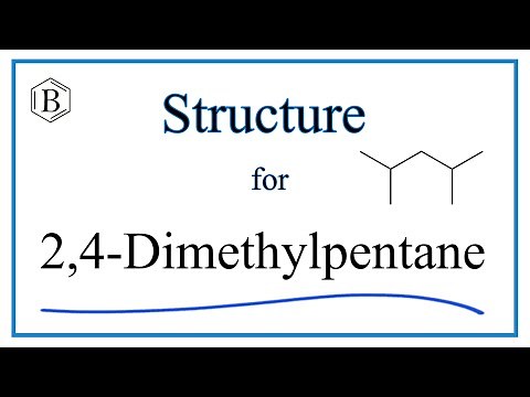Structural Formula for 2,4-Dimethylpentane (C7H16)