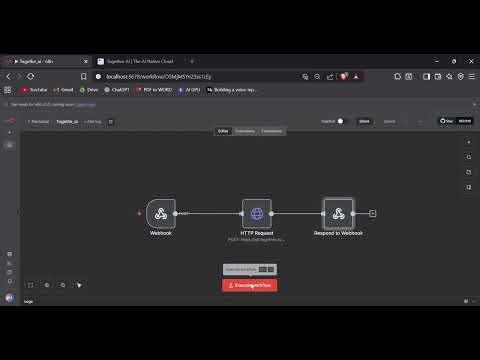 Complete image generation workflow using n8n
