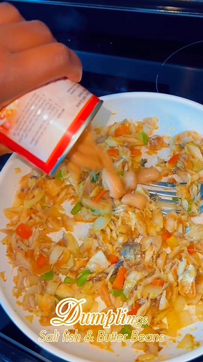 Nothing beats a hearty Caribbean breakfast! 😍 Dumpling, saltfish, and butter beans on the menu this morning pure comfort and flavor in every bite. 🤤🔥#cooking #islandvibesandbiteswithparadise #breakfast #recipe #reelschallengereelschallenge | Island Vibes and Bites with Paradise