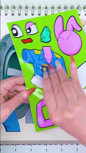 INCREDIBOX SPRUNKI Police Pinki Hunts Prisoner Oren 🚓🔍 | Sticker Book ASMR #shorts