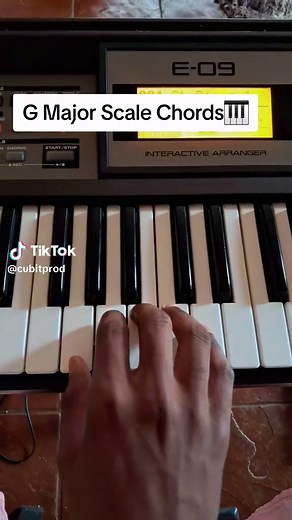 Learn G Major Scale Chords on Piano