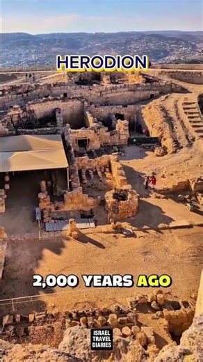 Herodion or Herodium, this is the magnificent palace of King Herod the great,