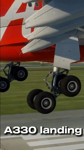 A330 landing butter smooth | flightsim #airplane #aviation #swiss001 #flightsimulator