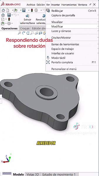 Rotación en SolidWorks: Guía Práctica