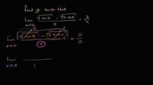 L'Hôpital's rule: solve for a variable