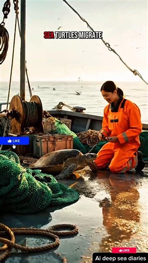 The Red Devil of the Ocean & Turtle Navigation Secrets! 🦑🐢 #deepsea #ocean #oceanlife #shorts