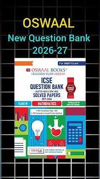 Oswaal ICSE Class 10 “Question Bank” 2026-27🔥|| Best Question Bank For Class 10 Board Exam