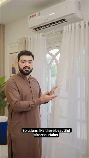 Luxury Sheer Chiffon Curtains | Elegant Home Interior in Bahrain #shortvideo