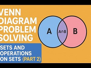 Venn Diagram Problem Solving | Sets and Operations on Sets (Part 2)