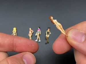 Miniature Human Girl Bikini Model Figures. 1:64 S Scale. Women Supermodels - Etsy