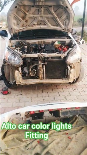 Alto k10 colors light's fitting#alto#car#lighting#youtube#shortvideo