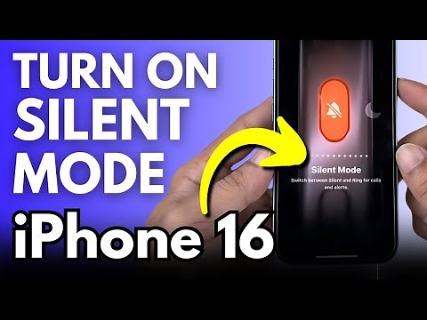 How to Turn On/Off Silent Mode in iPhone 16 - New Action Button Feature in iPhone 16, Pro, Pro Max!!