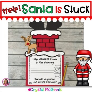 Help! Santa is Stuck in the Chimney Christmas Craft Activities - Santa Craft