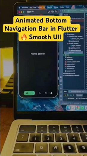 🚀 Animated Bottom Navigation UI in Flutter!