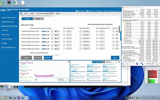 12600kf 铭瑄z690m挑战者xtu超频电压设置问题