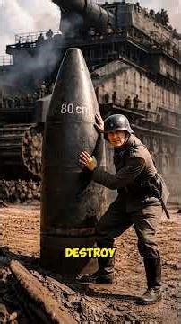 The Most Powerful Gun Ever — Even Dora looks like a toy #ww2 #military #history