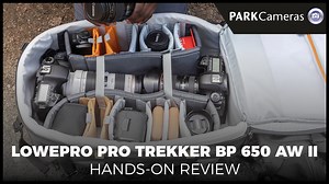 Built to last thanks to waterproof details, main fabric coating and rugged materials, the new Pro Trekker BP 650 AW II from Lowepro is ready to face to most challenging environments. Find out more by watching our short review, or check it out over at www.parkcameras.com/shop/lowepro-pro-trekker-bp-650-aw-ii_9364868a. Alternatively, visit our Burgess Hill store on Saturday 23rd September where an expert from Lowepro will be in store to guide you through the whole range to help you find the perfec