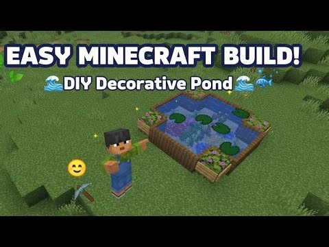 minecraft how to Build a MINI POND in Minecraft! 🌊✨ (EASY Tutorial) 😍💎