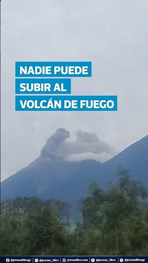 CONRED prohibits climbing the Volcán de Fuego and issues alert regarding risks in the area