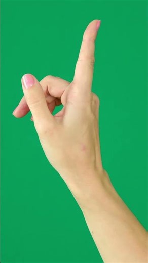 Finger Attention Green Screen- No Copyright Chroma Key |Free to Use| [FREE]
