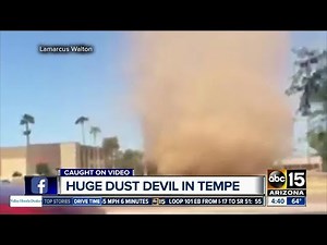 Huge dust devil captured in Tempe