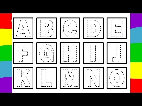 ABC TRACING| ABCD TRACING AND colouring| Alphabet tracing for kids|