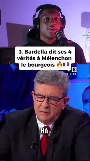 Bardella destroys bourgeois Mélenchon! #bardella #mélenchon #melenchon #rassemblementnational