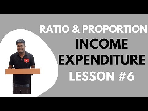 Ratio and Proportion | Lesson-6(Income & Expenditure) | Quantitative Aptitude