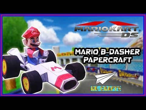 Mario Kart DS | Mario B-Dasher Papercraft