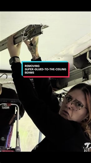 How We Finally Removed Stubborn Ceiling Beams from Our Bus