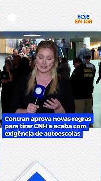 Contran aprova novas regras para tirar CNH e acaba com exigência de autoescolas #HojeEmDia #Shorts