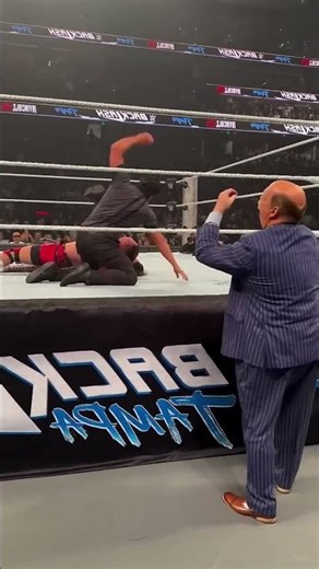 Bron Breaker Spear Seth Rollins Mid Air .. #wwe #ytshorts