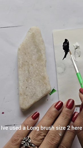 Water Droplet Painting on Marble | Little Rocks