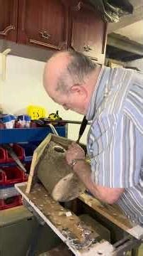 Log fairy house part 9 encourage the perspex to fit