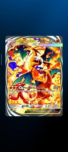 Animación de Mega Charizard Y ex #pokemon #pokemonpocket #pokemoncards