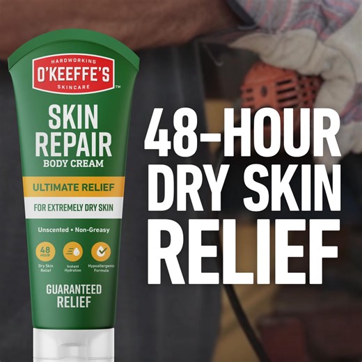 Your skin can't take a break. Keep it in working order with O'Keeffe's Skin Repair Ultimate Relief. | O'Keeffe's Company