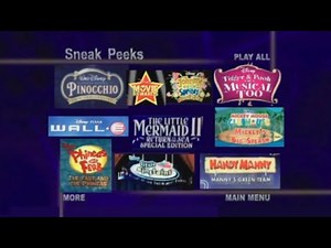 Sneak Peeks Menus (Playhouse Disney (Fall 2008) DVD)