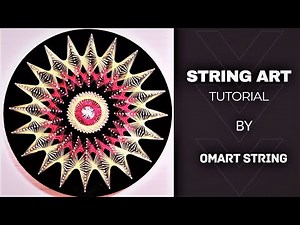 String Art, Star Mandala Psychedelic Wall decorating /DIY